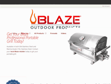Tablet Screenshot of blazegrills.com